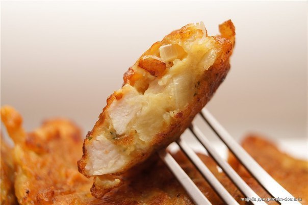 Оладьи из куриной грудки