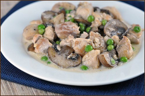Курица с грибами в мультиварке