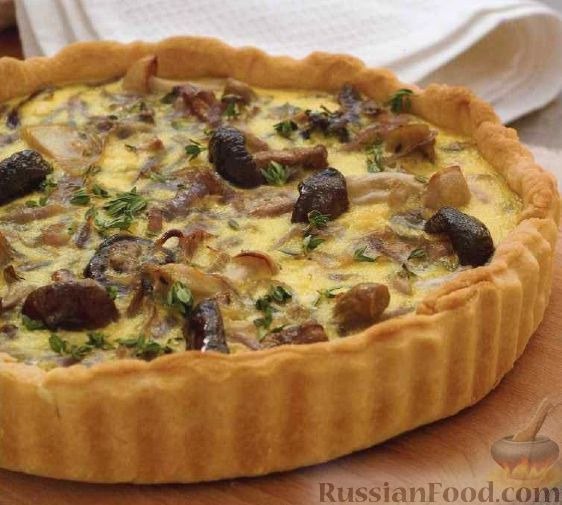 Пирог с грибами и сыром, который можно всем!
