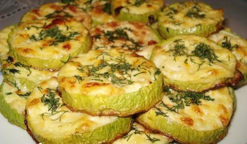 Кабачки диетические с сыром