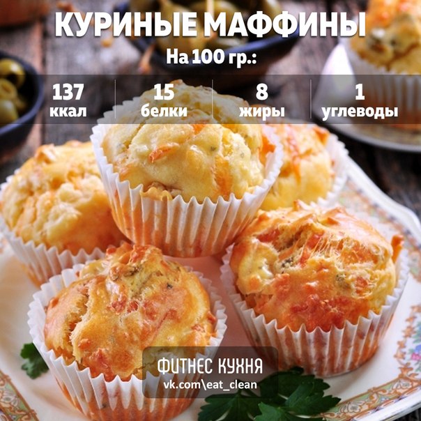 Куриные кексы с сырной начинкой