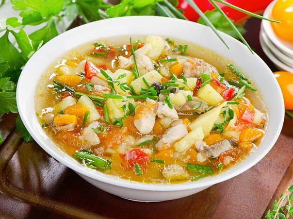 Суп с кукурузой и овощами