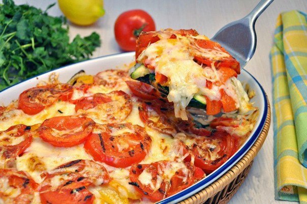 Запеканка из овощей с сыром