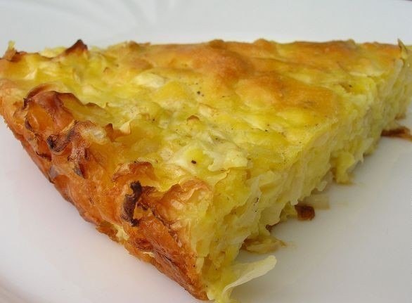 Капустный заливной пирог